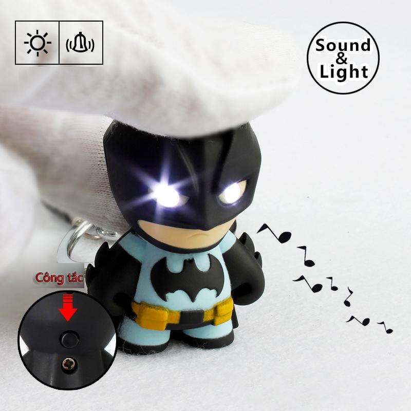 [FREESHIP MAX 15K][HCM]Móc khóa Batman có đèn led V.3 (Màu Đen)