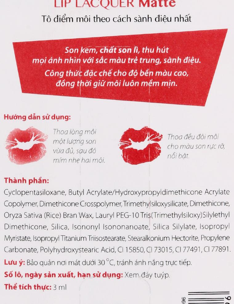 Son Miracle Apo Lip Lacquer Matte 3ML_Cam Đất