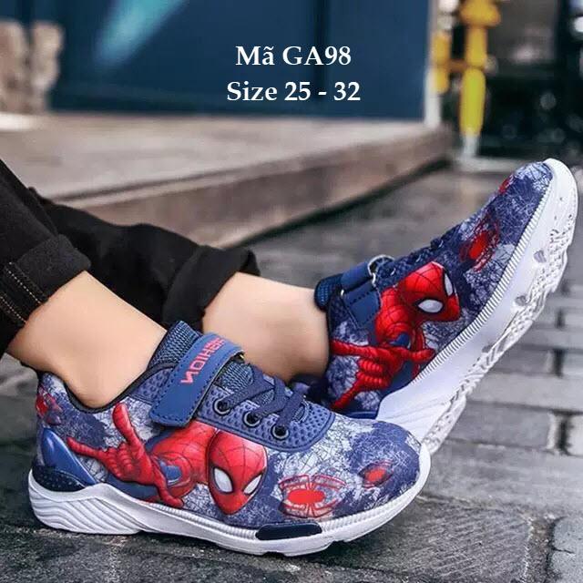 Giày siêu nhân bé trai, giày người nhện spiderman GA98