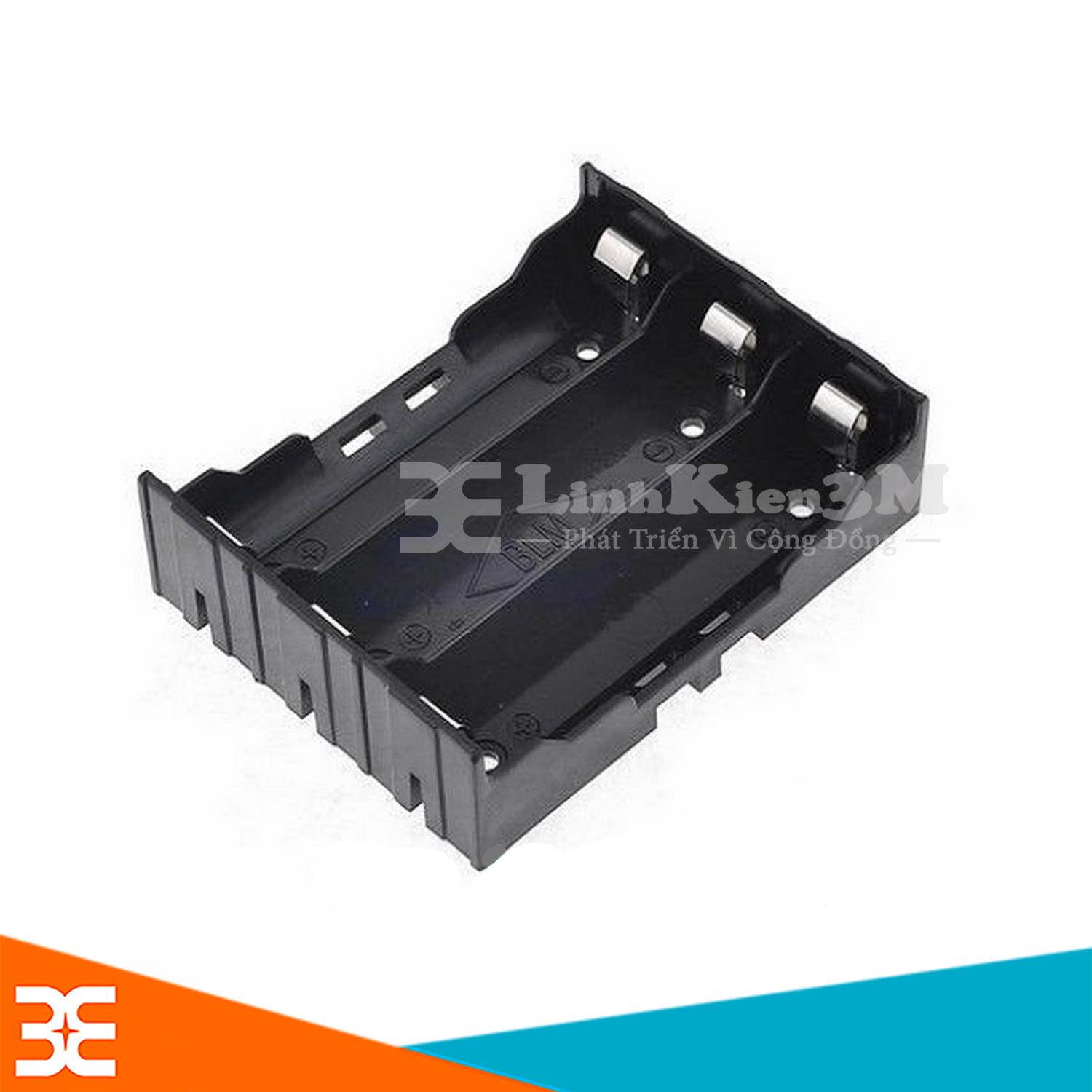 Đế Pin 18650 Chân Hàn - 3 Pin