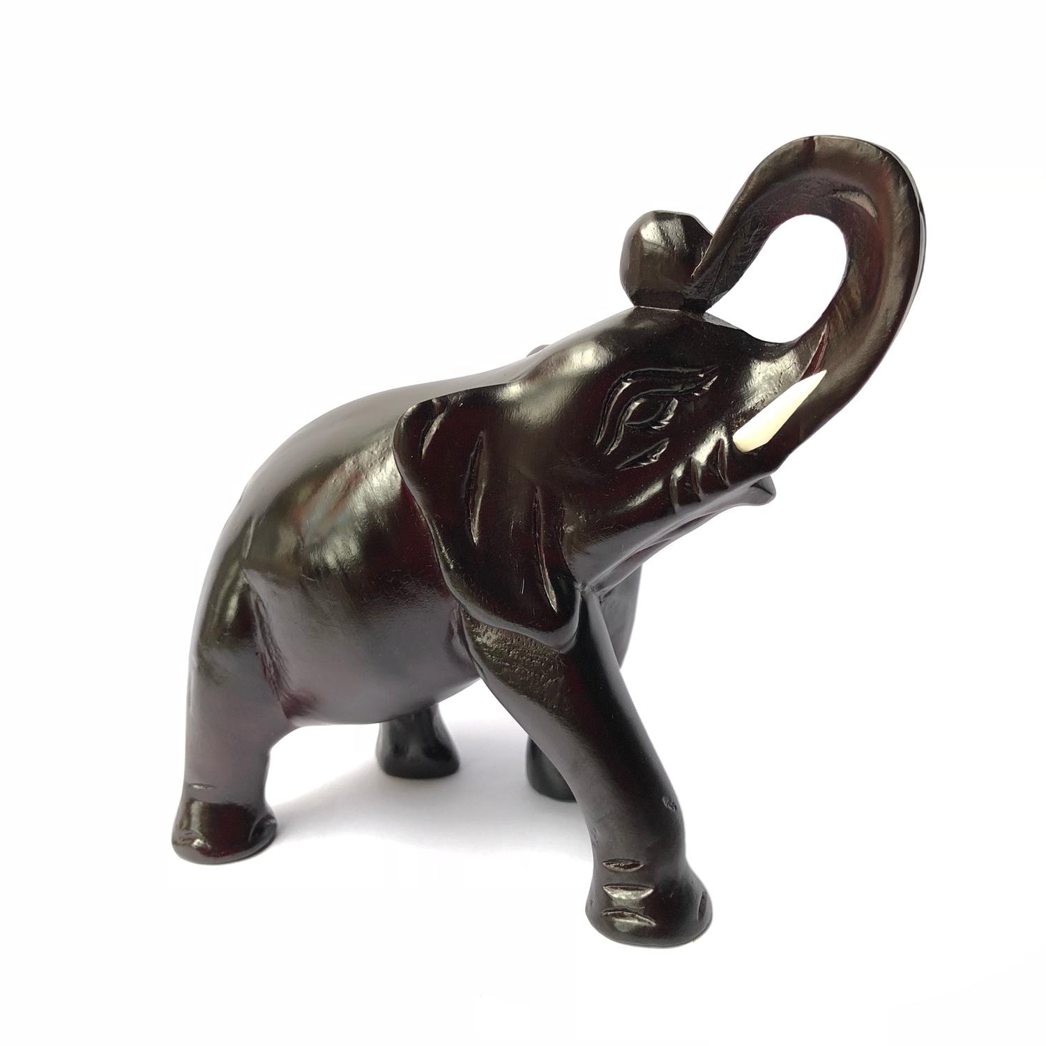 Wooden Elephant Statue - Single Elephant