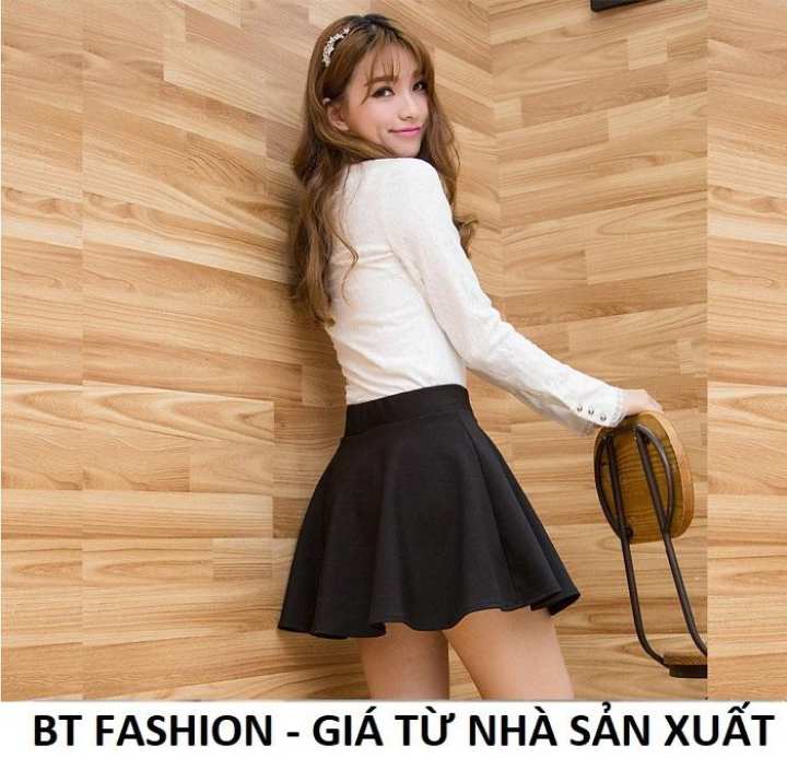 Chân Váy Xòe Lưng Thun Duyên Dáng Thời Trang Hàn Quốc - BT Fashion (VA01C)