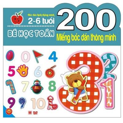 200 Miếng Bóc Dán Thông Minh - Bé Học Toán (2-6 Tuổi)