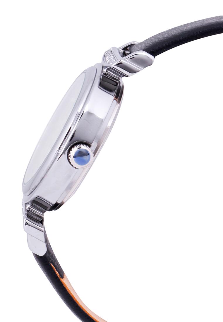 Đồng Hồ Nữ Julius Hàn Quốc Dây Da JA-1031 (Đen Mặt Xanh)