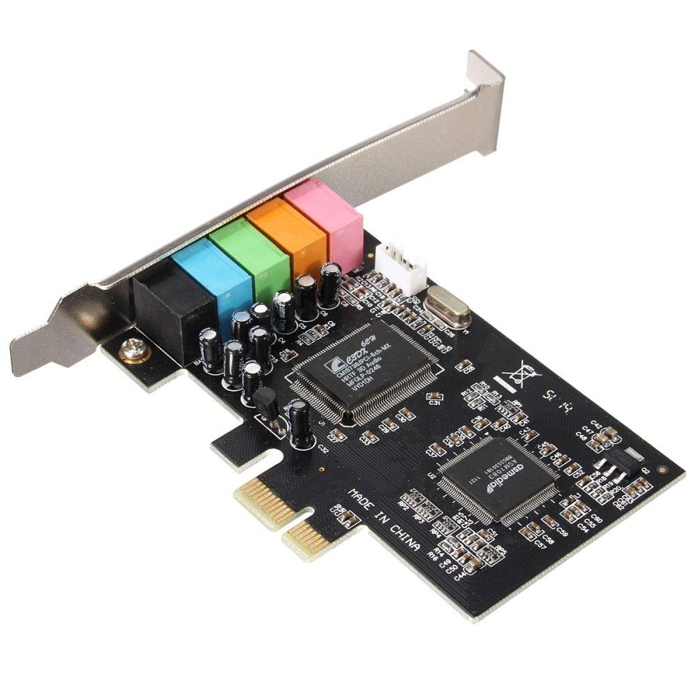 Cmi8738 pci-express 6-channels digital audio sound card sff for win 7/xp 24bit - intl