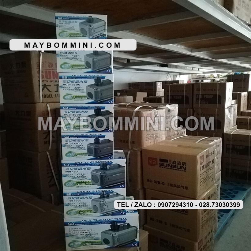 [HCM]Máy bơm nước chìm hồ cá hòn non bộ nước thải 220V HQB-2000