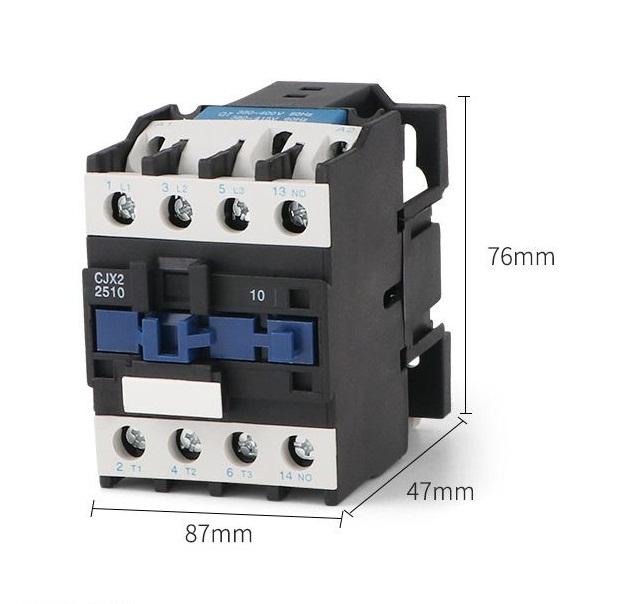 Khởi động từ contactor công suất lớn CJX2-2510 25A/220V (Trắng phối xanh)