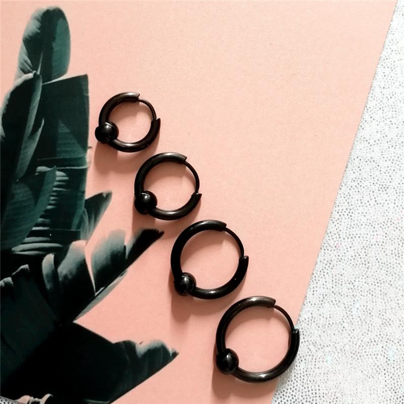 [FREESHIP MAX 15K][HCM]Bộ 2 bông tai Hàn Quốc 14mm BT266 (Màu Đen)
