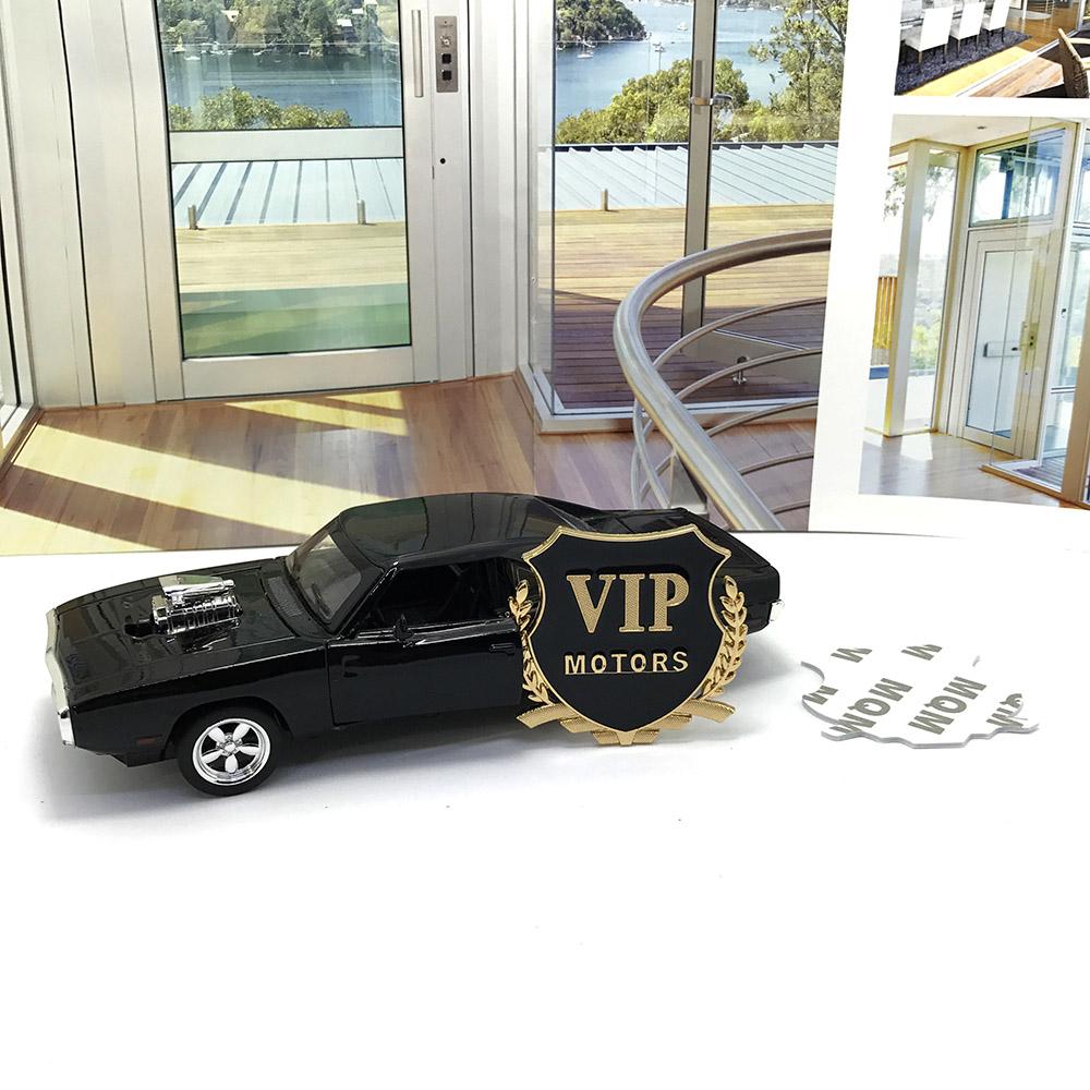 Bộ đôi Tem dán VIP xe hơi/ ô tô