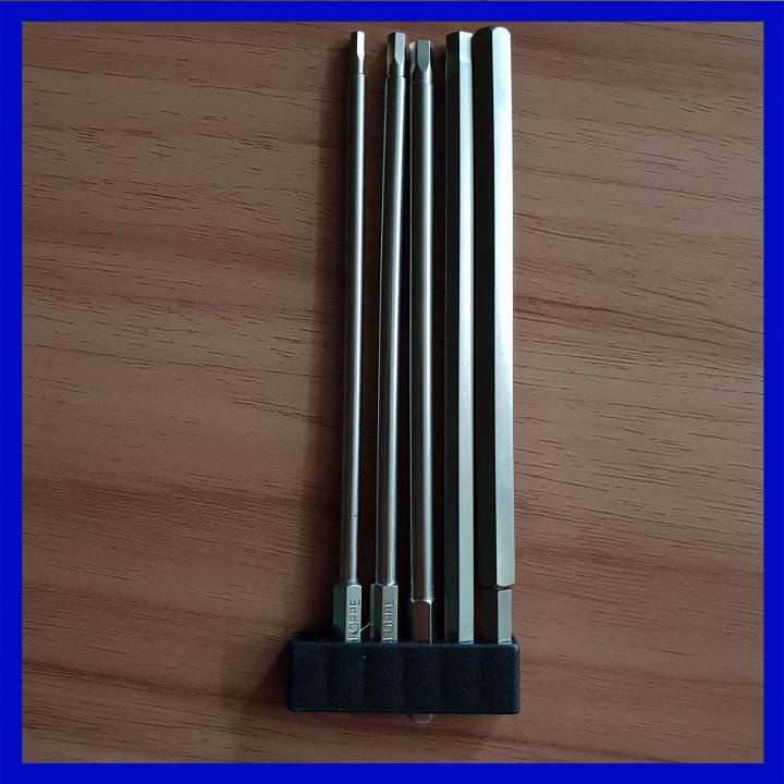 Bộ 5 đầu lục giác dài 150mm dành cho máy khoan, máy bắn vít thương hiệu BROPPE