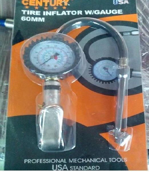 Tay bơm lốp có đồng hồ dạng thẳng  CENTURY