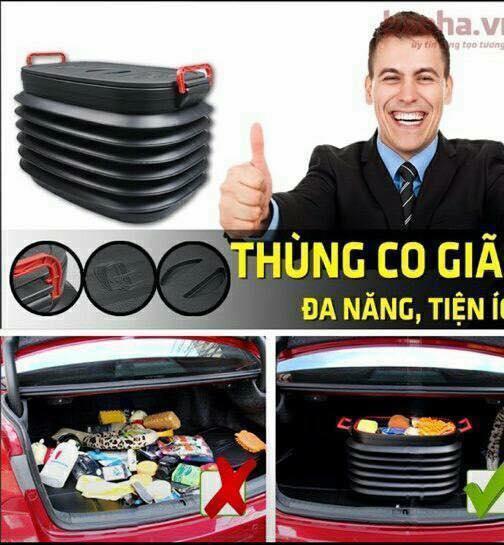 Thùng đựng đồ co giãn cho oto