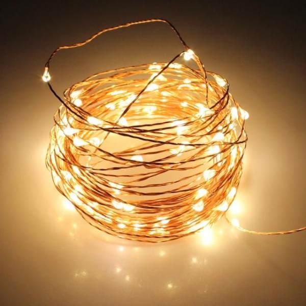 [HCM]Đèn led đom đóm sử dụng pin 10m