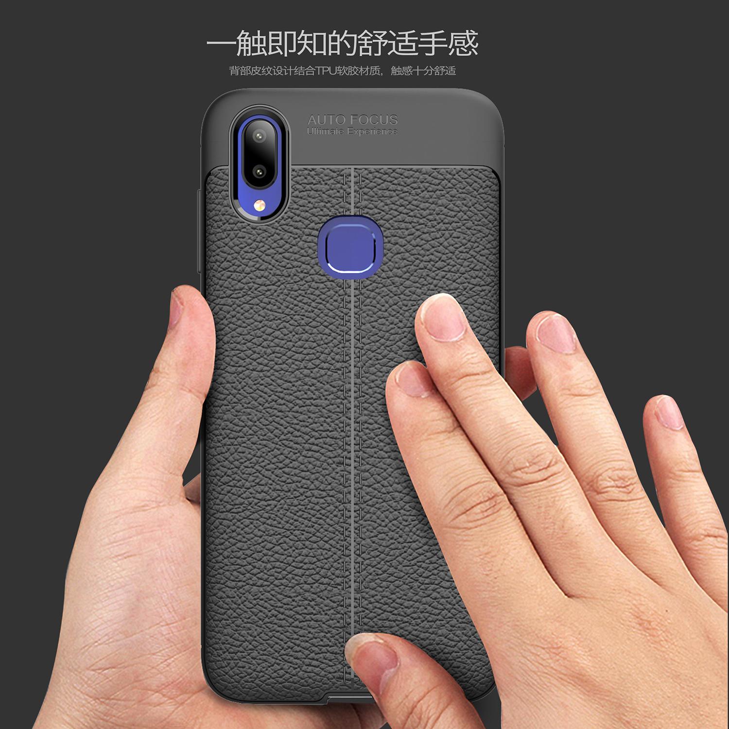 Ốp Silico Vân Da Cho Vivo V11i - Auto Focus