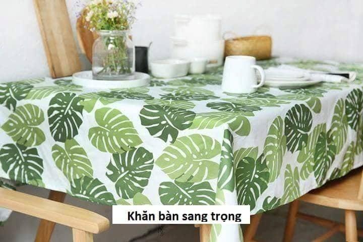 [HCM]Vải bố họa tiết lá lớn