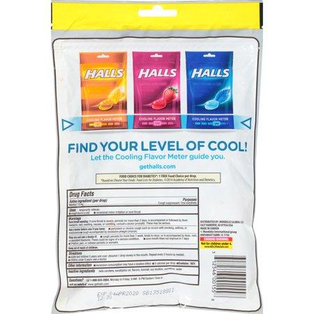 [HCM]Kẹo Halls không đường bạc hà - 70 viên
