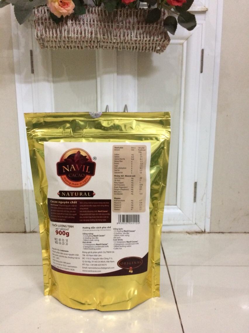 Bột ca cao nguyên chất Navil Zip 900gr