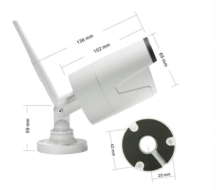[HCM]Bộ 4 Camera WIFI 1080P + Đầu Ghi NVR HD