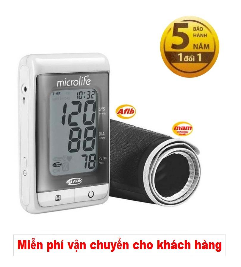 Máy đo huyết áp bắp tay Microlife A200 (Trắng phối xám)