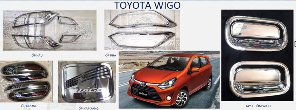 Ốp viền đèn pha và hậu Wigo