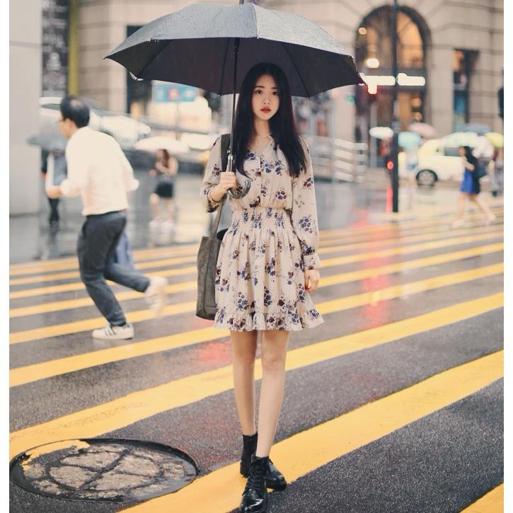 [HCM]Đầm Voan Cổ Điển Hàn Quốc - New Thoi Trang