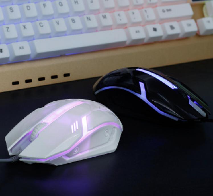 Chuột chơi game có dây Hub Usb Magic Mouse W-18 (Đen) + Tặng 1 tai nghe cực bass