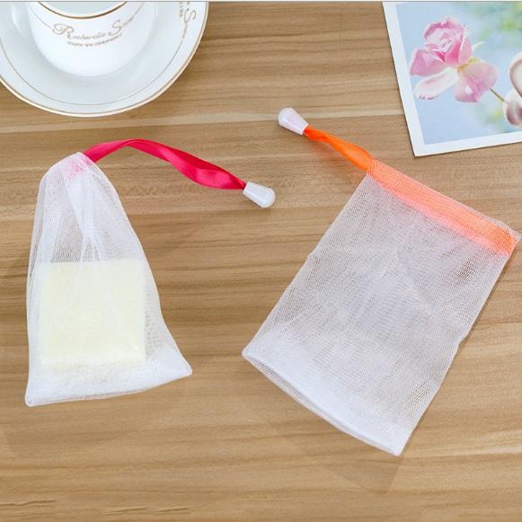 Combo 10 túi lưới tạo bọt xà phòng tắm , rửa mặt