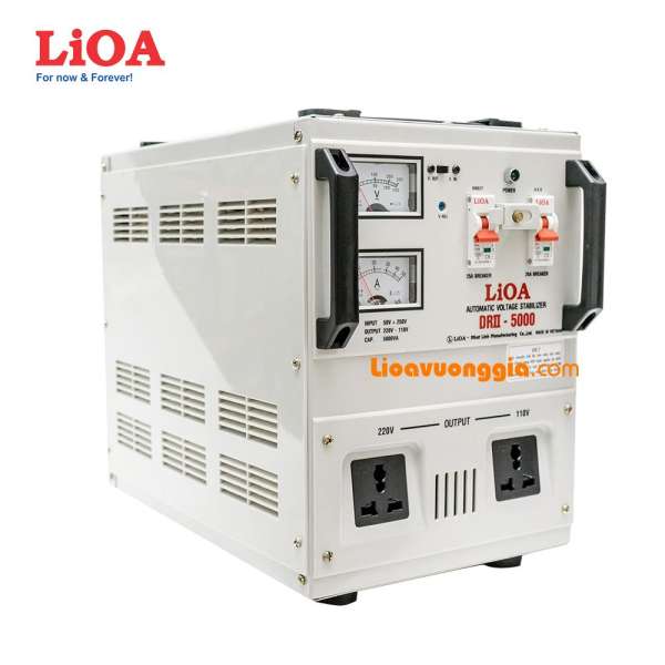 Ổn áp 1 pha LiOA 5000VA thế hệ mới DRII-5000II