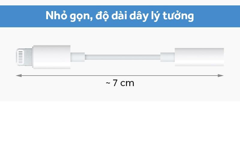 Cáp chuyển đổi cổng Lightning sang jack audio 3.5mm - Loại zin