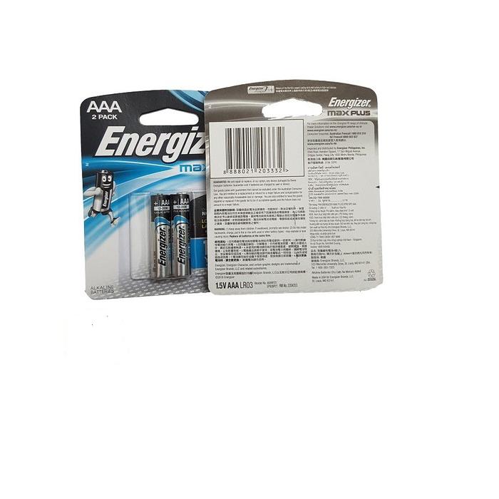 Pin Alkaline Energizer AA Max Plus EP91 BP2 vỉ 2 viên