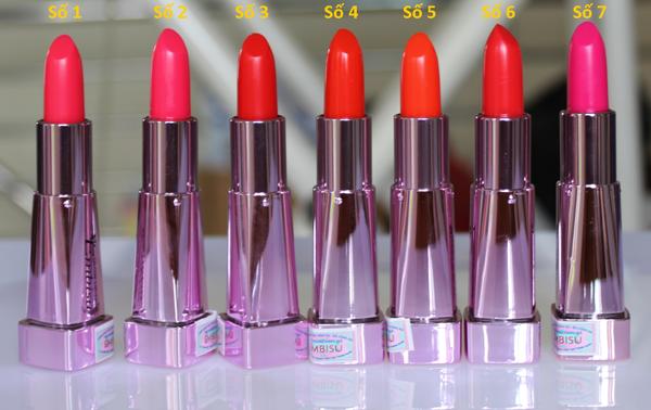 Son dưỡng ẩm và giữ màu lâu phai Embisu (PHÂN PHỐI SỈ & LẺ/ 0946707283)
