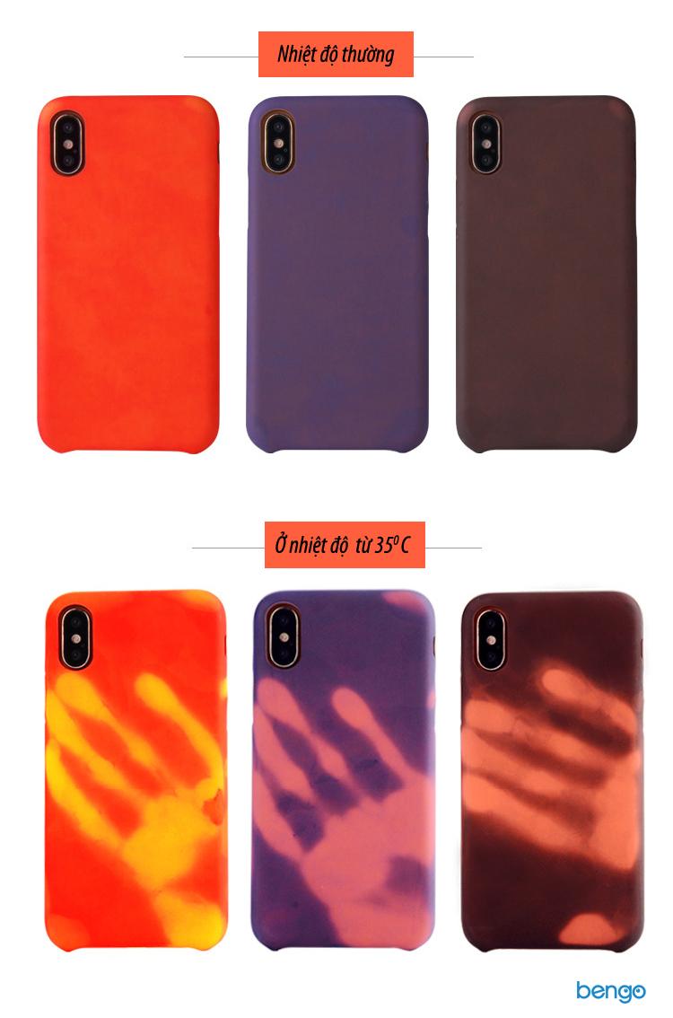 [HCM]Ốp lưng iPhone X dán da đổi màu