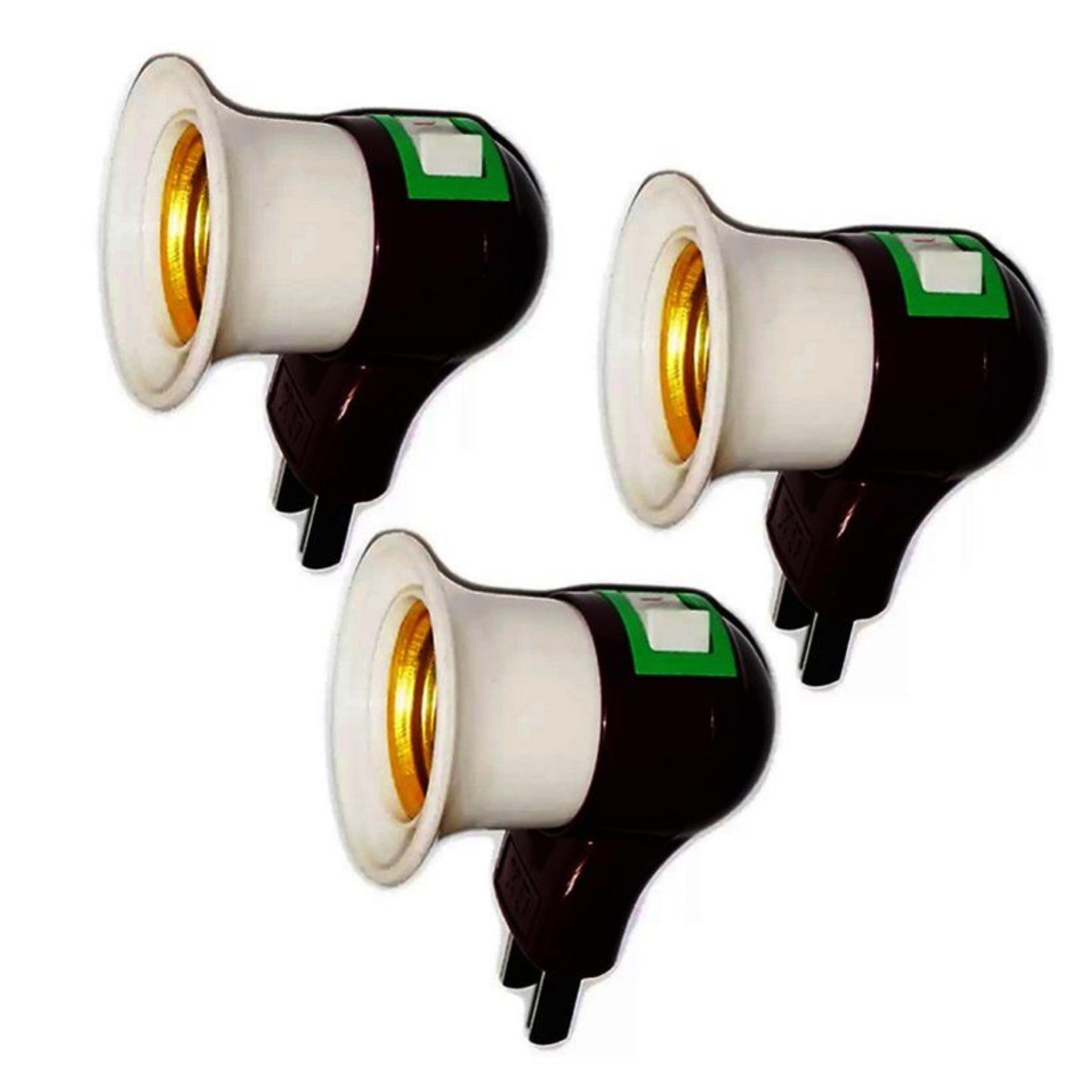 Bộ 3 Đuôi bóng đèn có công tắc- LED SHOP