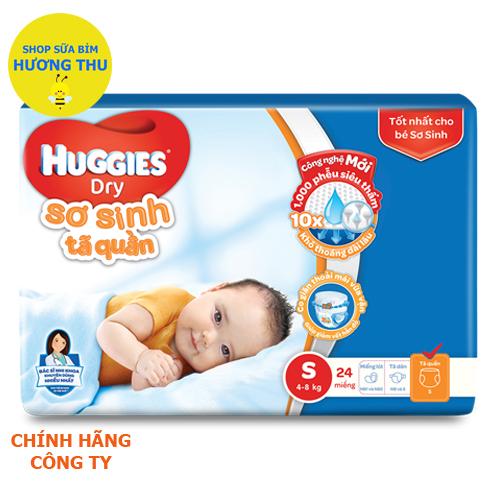 Tã/Bỉm Quần Huggies size S 24 miếng (dành cho bé từ 04 - 08 kg)