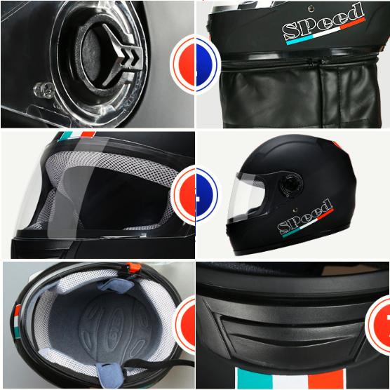 Mũ Bảo Hiểm Xe Máy Fullface BYB - Hàng Nhập Khẩu