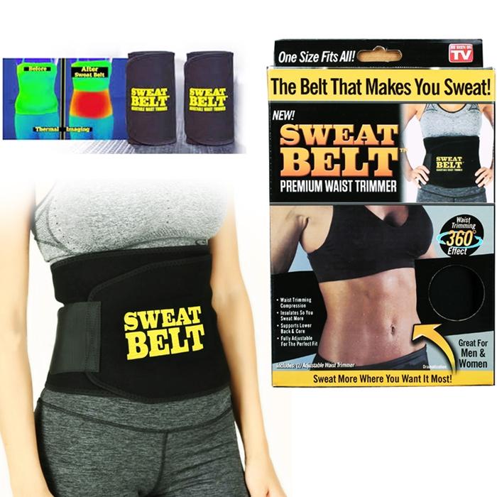 [HCM][Giá hủy diệt] Đai nịt bụng giảm mỡ Sweat Belt (Đen)