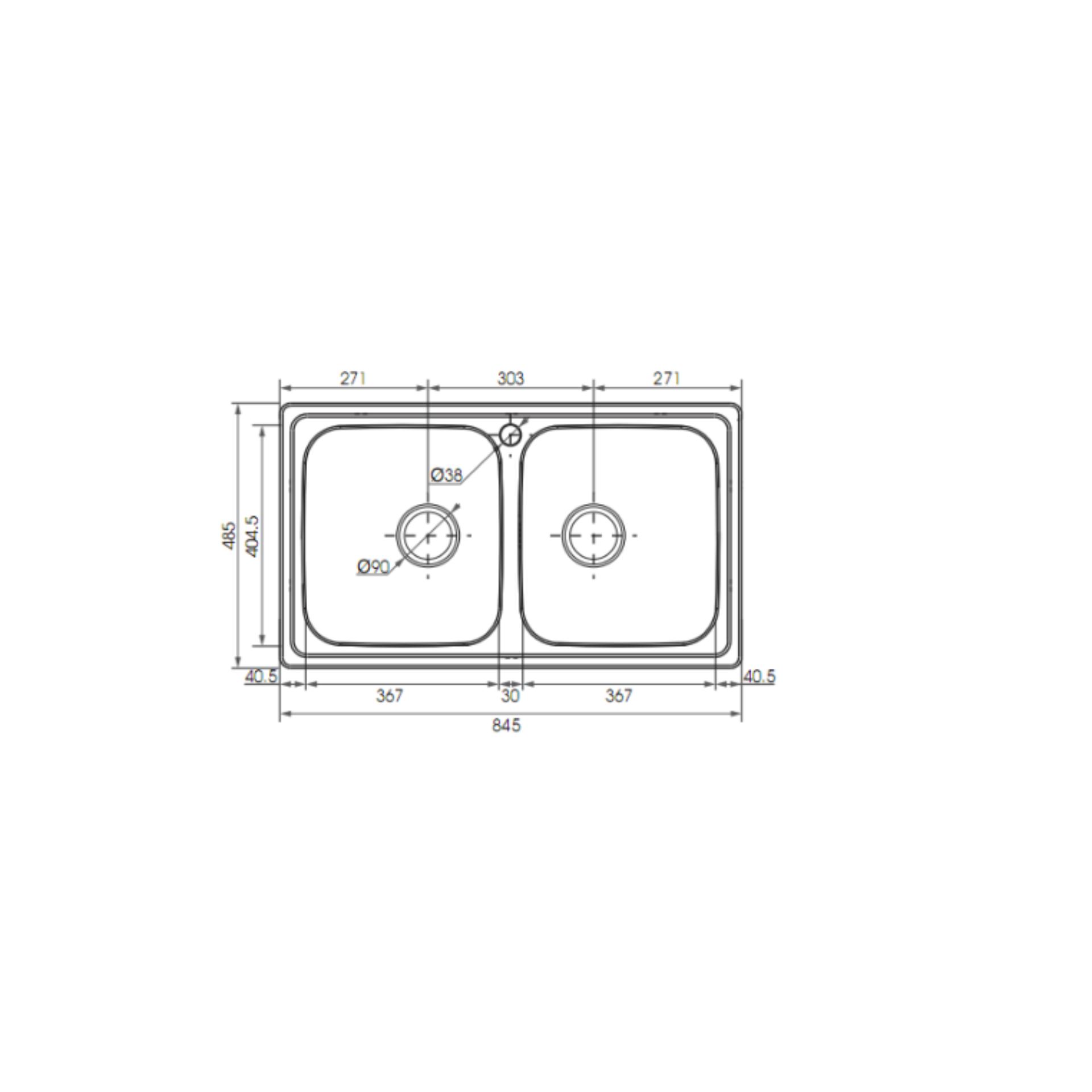 Chậu rửa chén 2 hộc moen model: 27132sl