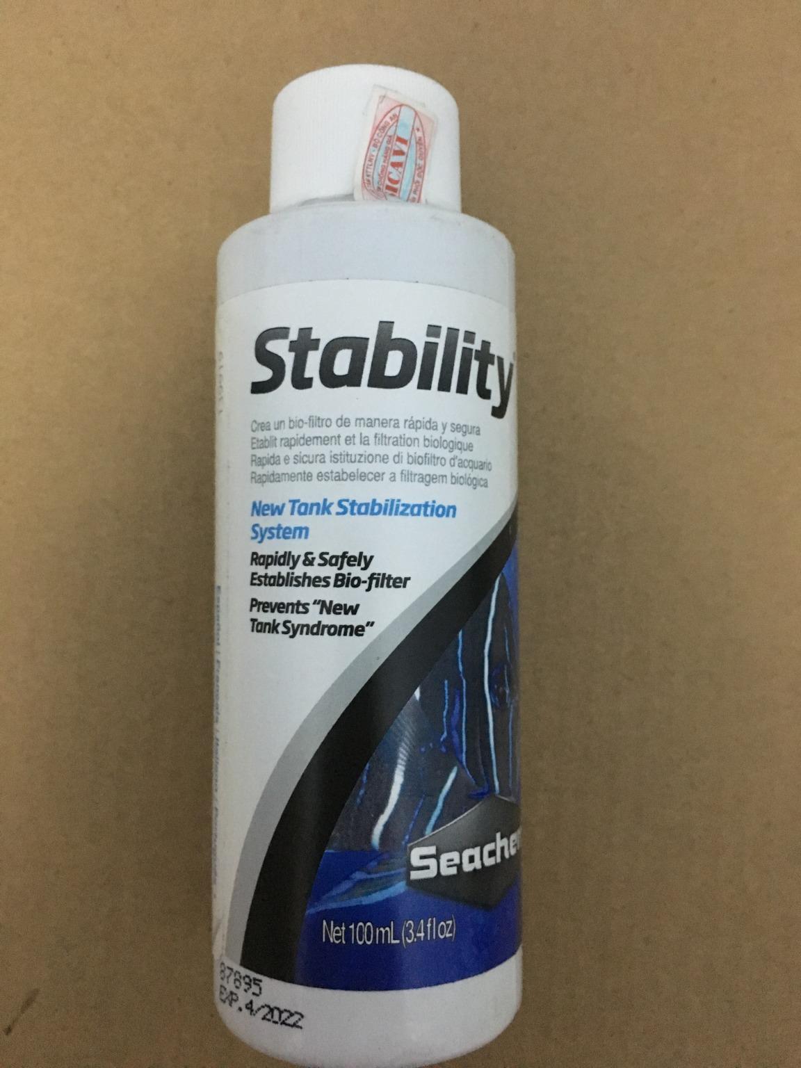 [HCM]Vi sinh hồ cá Seachem Stability 100ml hàng Mỹ