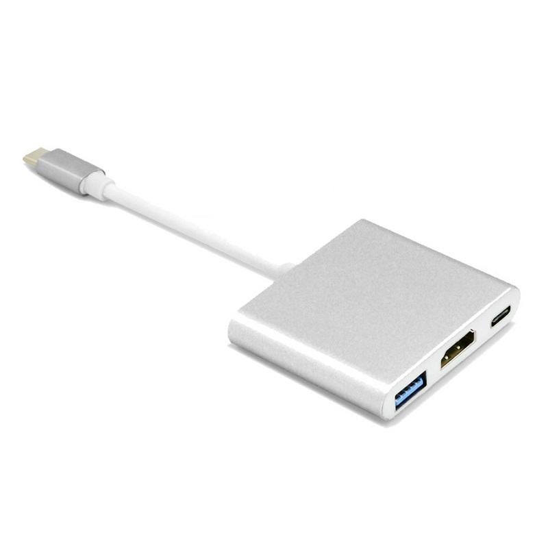 Cáp chuyển Type-C ra HDMI và 1 cổng USB 3.0 chất lượng cao