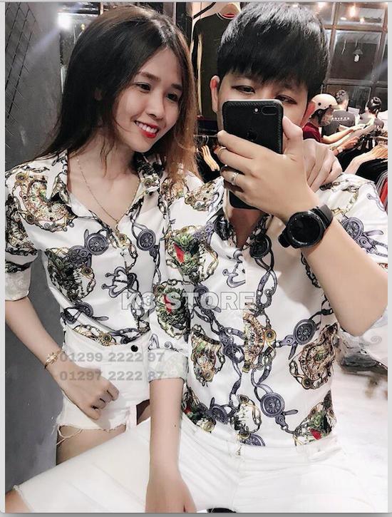 Áo sơ mi lụa nam thượng hạng SM thời  gian.