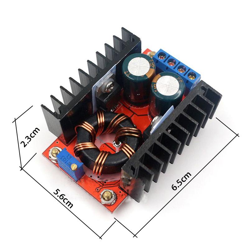 Module tăng điện áp DC-DC 150W vào 10-32VDC ra 12-35VDC