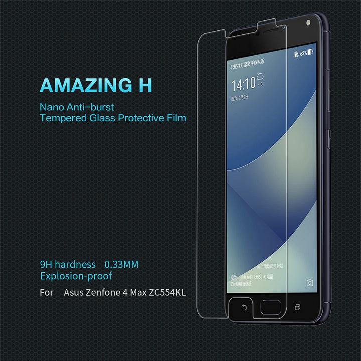 Miếng dán kính cường lực cho Asus Zenfone 4 Max Pro (ZC554KL) - Glass