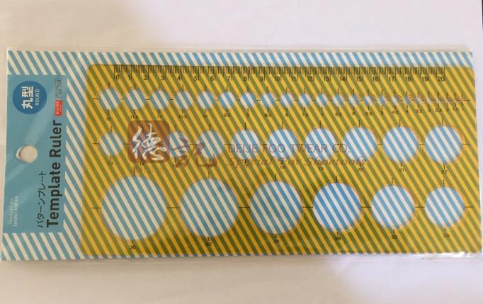 Thước mẫu vẽ hình elip Template Ruler 158