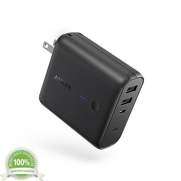 [HCM]Pin Dự Phòng Anker PowerCore Fusion 5000mAh - A1621 (màu đen)