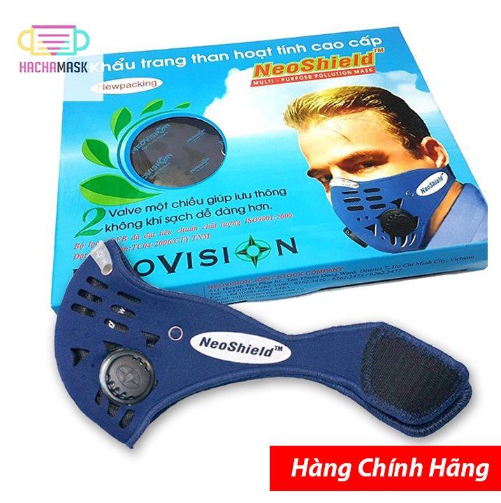 Neoshield Anti Pollution Mask With Activated Carbon Filter Inside - Has One-Way-Out-Air Breathing Valve