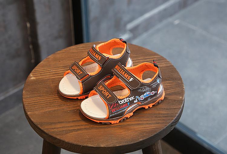 Dép sandal cho bé - Đen/Nâu - Size 21 đến 30 - V107