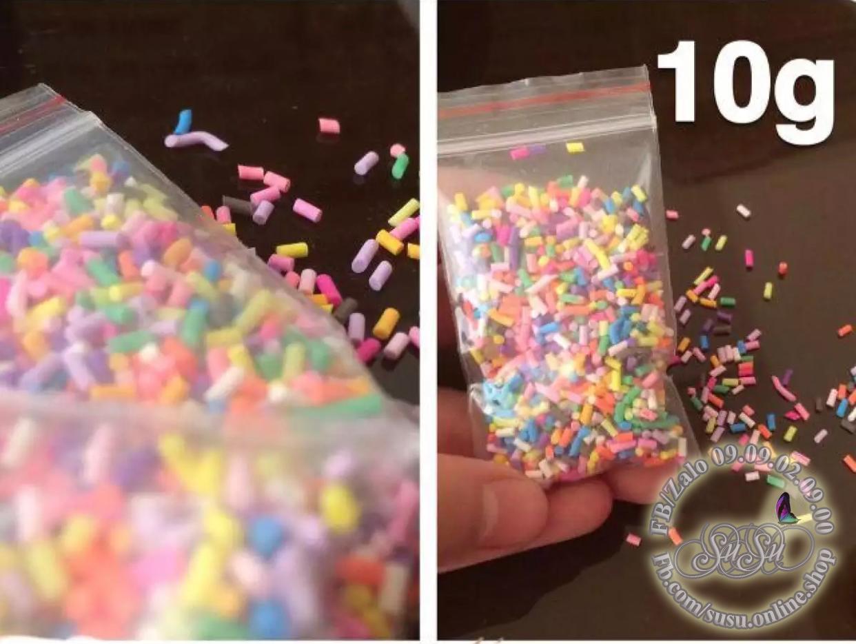 [HCM]Slime Nguyên liệu làm Slime Combo 3 gói cốm trang trí Slime