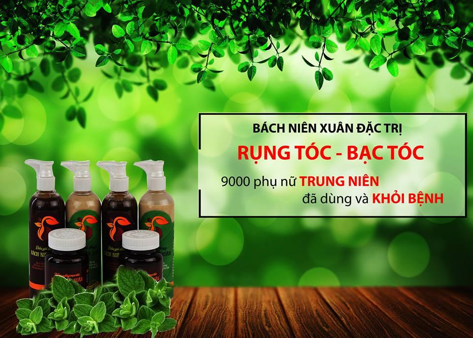 Combo gội xả chữa bạc tóc, rụng tóc Bách Niên Xuân