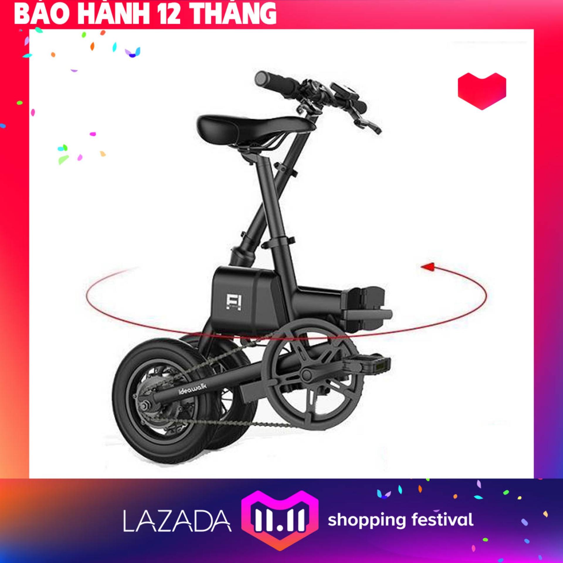 XE ĐẠP ĐIỆN GẤP IDEAWALK F1- MÀU ĐEN