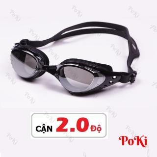 Kính bơi CẬN 1.5 - 8.0 độ BLACK thời trang 6200, chống UV, chống HẤP HƠI, kính bơi cao cấp - POKI thumbnail